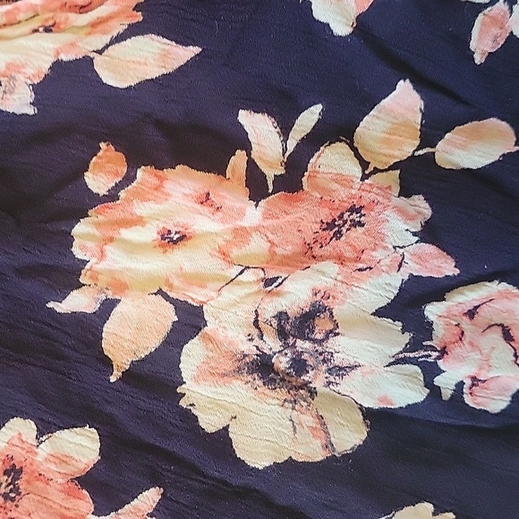 Band Of Gypsies Wrap Dress navy Blue Dress Size Small - Picture 3 of 3